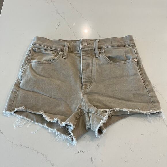 Madewell Relaxed Denim Shorts Tan Size 26‎ - Picture 1 of 8